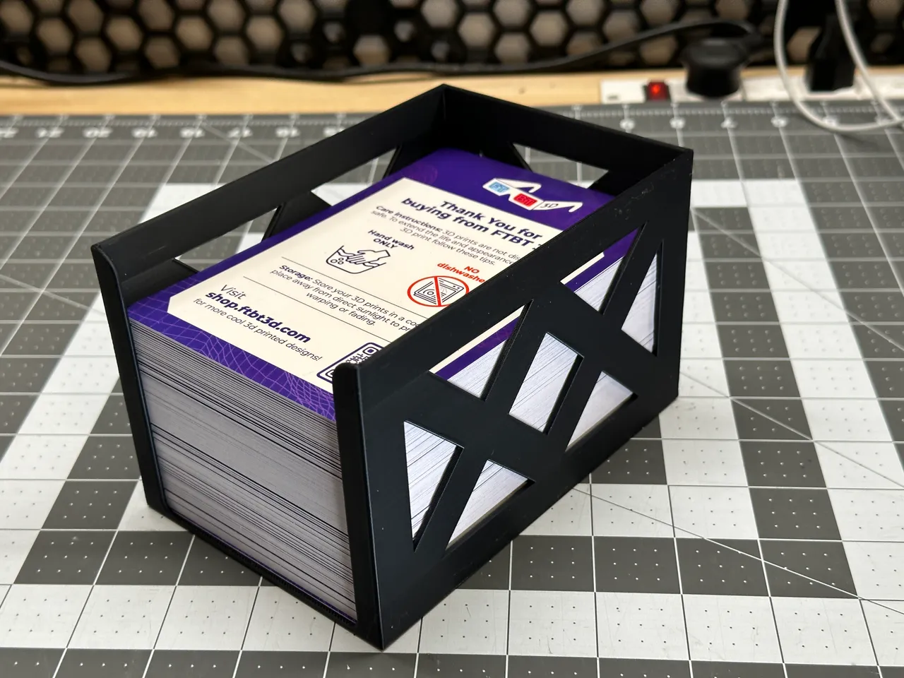 4x6 Notecard / Postcard / Flash Card Holder by Brad @ FTBT 3D, Download  free STL model